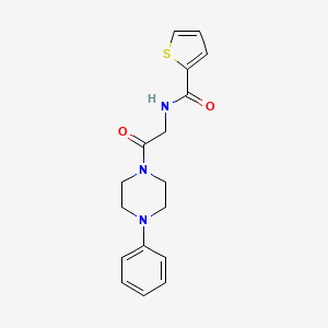 molecular formula C17H19N3O2S B5398774 N-[2-oxo-2-(4-phenyl-1-piperazinyl)ethyl]-2-thiophenecarboxamide 