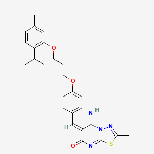 5-imino-6-{4-[3-(2-isopropyl-5-methylphenoxy)propoxy]benzylidene}-2-methyl-5,6-dihydro-7H-[1,3,4]thiadiazolo[3,2-a]pyrimidin-7-one