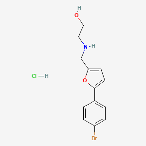 2-({[5-(4-bromophenyl)-2-furyl]methyl}amino)ethanol hydrochloride