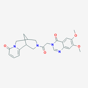 molecular formula C23H24N4O5 B5398869 3-[(6,7-dimethoxy-4-oxo-3(4H)-quinazolinyl)acetyl]-1,2,3,4,5,6-hexahydro-8H-1,5-methanopyrido[1,2-a][1,5]diazocin-8-one 