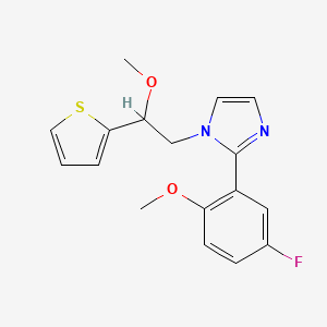 2-(5-fluoro-2-methoxyphenyl)-1-[2-methoxy-2-(2-thienyl)ethyl]-1H-imidazole