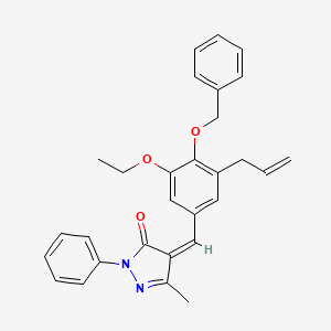 4-[3-allyl-4-(benzyloxy)-5-ethoxybenzylidene]-5-methyl-2-phenyl-2,4-dihydro-3H-pyrazol-3-one