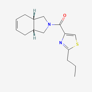 molecular formula C15H20N2OS B5398897 (3aR*,7aS*)-2-[(2-propyl-1,3-thiazol-4-yl)carbonyl]-2,3,3a,4,7,7a-hexahydro-1H-isoindole 