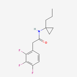 molecular formula C14H16F3NO B5398910 N-(1-propylcyclopropyl)-2-(2,3,4-trifluorophenyl)acetamide 