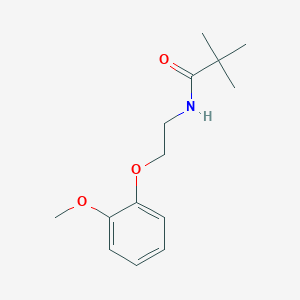 N-[2-(2-methoxyphenoxy)ethyl]-2,2-dimethylpropanamide