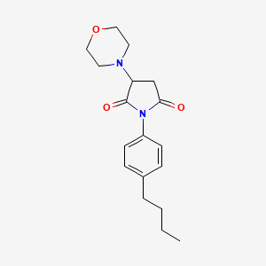 1-(4-butylphenyl)-3-(4-morpholinyl)-2,5-pyrrolidinedione