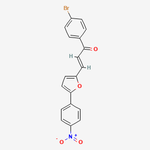 molecular formula C19H12BrNO4 B5399004 1-(4-bromophenyl)-3-[5-(4-nitrophenyl)-2-furyl]-2-propen-1-one 