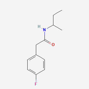 molecular formula C12H16FNO B5399043 N-(sec-butyl)-2-(4-fluorophenyl)acetamide 