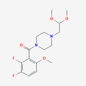 molecular formula C16H22F2N2O4 B5399051 1-(2,3-difluoro-6-methoxybenzoyl)-4-(2,2-dimethoxyethyl)piperazine 