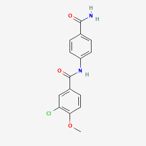 N-[4-(aminocarbonyl)phenyl]-3-chloro-4-methoxybenzamide