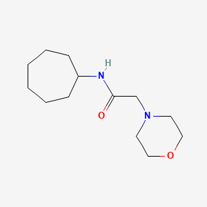 molecular formula C13H24N2O2 B5399101 N-cycloheptyl-2-(4-morpholinyl)acetamide 