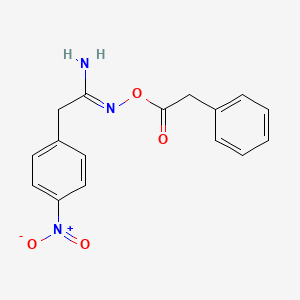 2-(4-nitrophenyl)-N'-[(phenylacetyl)oxy]ethanimidamide