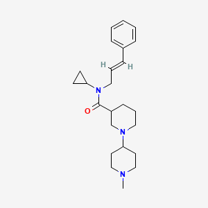 molecular formula C24H35N3O B5399208 N-cyclopropyl-1'-methyl-N-[(2E)-3-phenylprop-2-en-1-yl]-1,4'-bipiperidine-3-carboxamide 