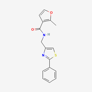 2-methyl-N-[(2-phenyl-1,3-thiazol-4-yl)methyl]-3-furamide