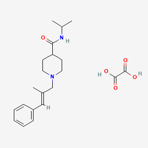molecular formula C21H30N2O5 B5399266 N-isopropyl-1-(2-methyl-3-phenyl-2-propen-1-yl)-4-piperidinecarboxamide oxalate 