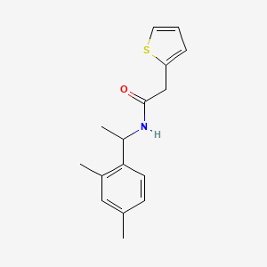 molecular formula C16H19NOS B5399287 N-[1-(2,4-dimethylphenyl)ethyl]-2-(2-thienyl)acetamide 