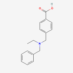 molecular formula C17H19NO2 B5399295 4-{[benzyl(ethyl)amino]methyl}benzoic acid 