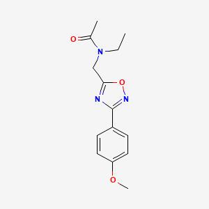 N-ethyl-N-{[3-(4-methoxyphenyl)-1,2,4-oxadiazol-5-yl]methyl}acetamide
