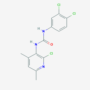 molecular formula C14H12Cl3N3O B5399323 N-(2-chloro-4,6-dimethylpyridin-3-yl)-N'-(3,4-dichlorophenyl)urea 