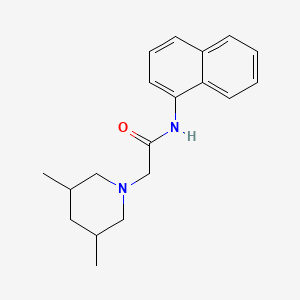 2-(3,5-dimethyl-1-piperidinyl)-N-1-naphthylacetamide