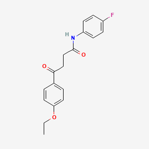 molecular formula C18H18FNO3 B5399360 4-(4-ethoxyphenyl)-N-(4-fluorophenyl)-4-oxobutanamide 