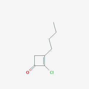 molecular formula C8H11ClO B053994 3-Butyl-2-chlorocyclobut-2-en-1-one CAS No. 112381-37-0