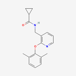 molecular formula C18H20N2O2 B5399438 N-{[2-(2,6-dimethylphenoxy)pyridin-3-yl]methyl}cyclopropanecarboxamide 