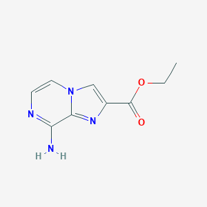 molecular formula C9H10N4O2 B053995 Ethyl 8-aminoimidazo[1,2-a]pyrazine-2-carboxylate CAS No. 117718-98-6