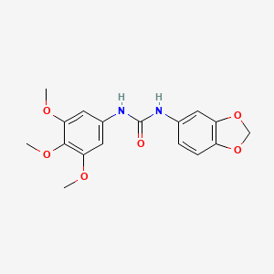 molecular formula C17H18N2O6 B5399573 N-1,3-benzodioxol-5-yl-N'-(3,4,5-trimethoxyphenyl)urea 