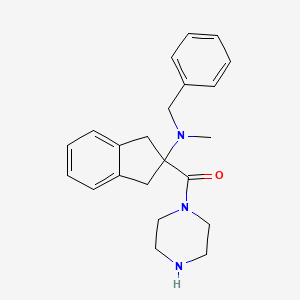 N-benzyl-N-methyl-2-(1-piperazinylcarbonyl)-2-indanamine