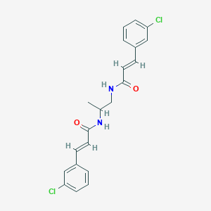 molecular formula C21H20Cl2N2O2 B5399656 N,N'-1,2-propanediylbis[3-(3-chlorophenyl)acrylamide] 