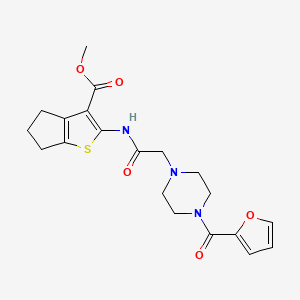 methyl 2-({[4-(2-furoyl)-1-piperazinyl]acetyl}amino)-5,6-dihydro-4H-cyclopenta[b]thiophene-3-carboxylate