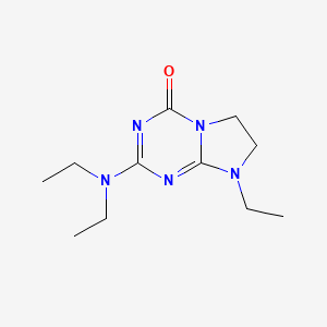 2-(diethylamino)-8-ethyl-7,8-dihydroimidazo[1,2-a][1,3,5]triazin-4(6H)-one