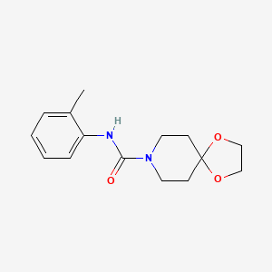 molecular formula C15H20N2O3 B5399710 N-(2-methylphenyl)-1,4-dioxa-8-azaspiro[4.5]decane-8-carboxamide 