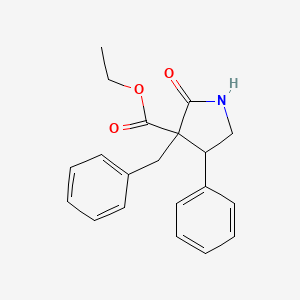 molecular formula C20H21NO3 B5399717 ethyl 3-benzyl-2-oxo-4-phenyl-3-pyrrolidinecarboxylate 