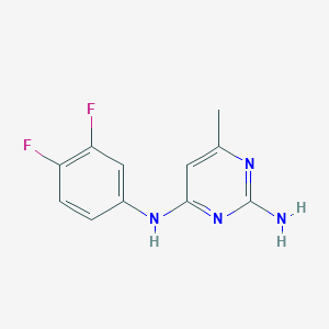 N~4~-(3,4-difluorophenyl)-6-methyl-2,4-pyrimidinediamine