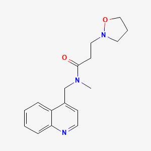 3-isoxazolidin-2-yl-N-methyl-N-(quinolin-4-ylmethyl)propanamide