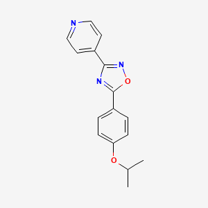 4-[5-(4-isopropoxyphenyl)-1,2,4-oxadiazol-3-yl]pyridine