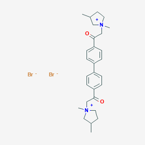 4,4'-Bis((3-methylpyrrolidino)acetyl)biphenyl dimethiobromide