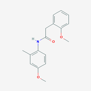 molecular formula C17H19NO3 B5399820 N-(4-methoxy-2-methylphenyl)-2-(2-methoxyphenyl)acetamide 