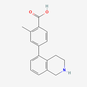 molecular formula C17H17NO2 B5399828 2-methyl-4-(1,2,3,4-tetrahydroisoquinolin-5-yl)benzoic acid 