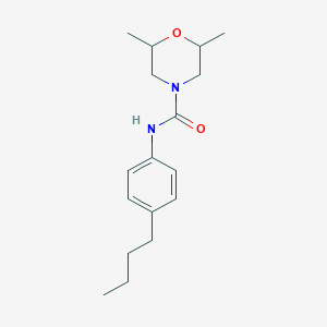N-(4-butylphenyl)-2,6-dimethyl-4-morpholinecarboxamide