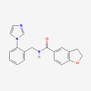 N-[2-(1H-imidazol-1-yl)benzyl]-2,3-dihydro-1-benzofuran-5-carboxamide