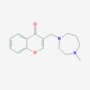 molecular formula C16H20N2O2 B5399874 3-[(4-methyl-1,4-diazepan-1-yl)methyl]-4H-chromen-4-one 