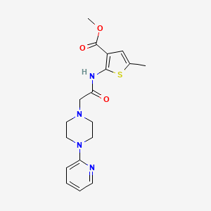 methyl 5-methyl-2-({[4-(2-pyridinyl)-1-piperazinyl]acetyl}amino)-3-thiophenecarboxylate