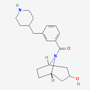 (3-endo)-8-[3-(4-piperidinylmethyl)benzoyl]-8-azabicyclo[3.2.1]octan-3-ol hydrochloride
