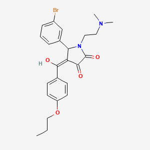 5-(3-bromophenyl)-1-[2-(dimethylamino)ethyl]-3-hydroxy-4-(4-propoxybenzoyl)-1,5-dihydro-2H-pyrrol-2-one