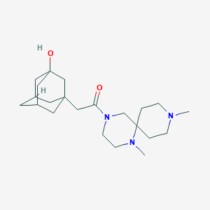 3-[2-(1,9-dimethyl-1,4,9-triazaspiro[5.5]undec-4-yl)-2-oxoethyl]adamantan-1-ol