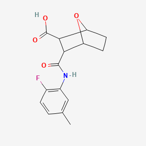 3-{[(2-fluoro-5-methylphenyl)amino]carbonyl}-7-oxabicyclo[2.2.1]heptane-2-carboxylic acid