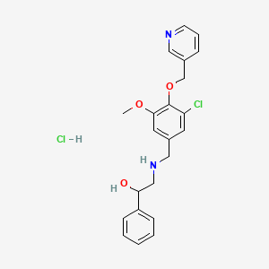 2-{[3-chloro-5-methoxy-4-(3-pyridinylmethoxy)benzyl]amino}-1-phenylethanol hydrochloride